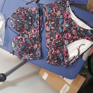 Floral two piece bikini
